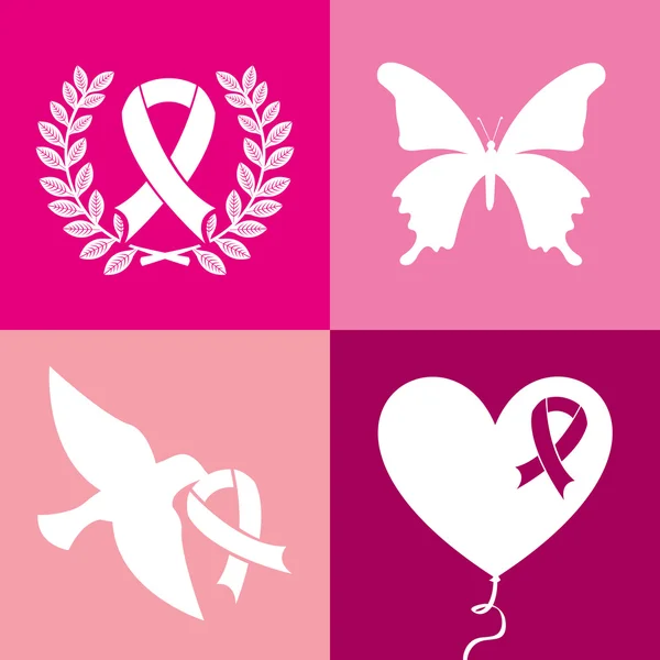 Breast cancer — Stock Vector