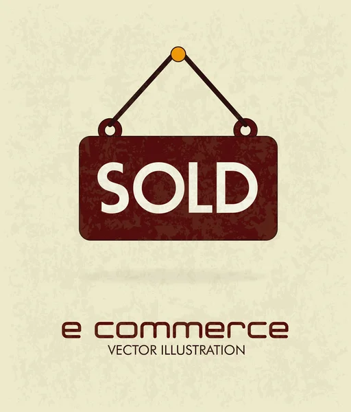 E-kereskedelem design — Stock Vector