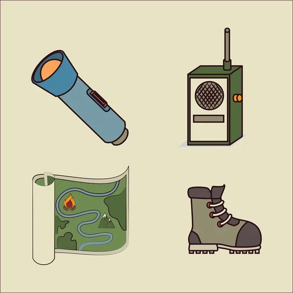 Camping ontwerp — Stockvector