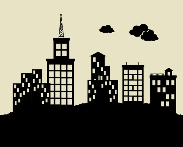 Conception de la ville — Image vectorielle
