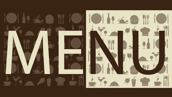 Conception de menu — Image vectorielle