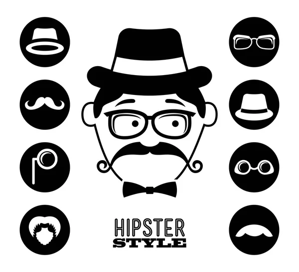 Hipster. — Vector de stock