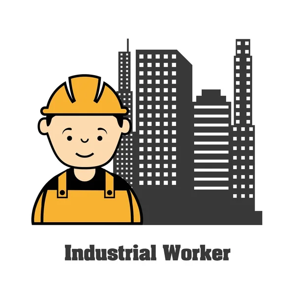 Trabajadores industriales — Vector de stock