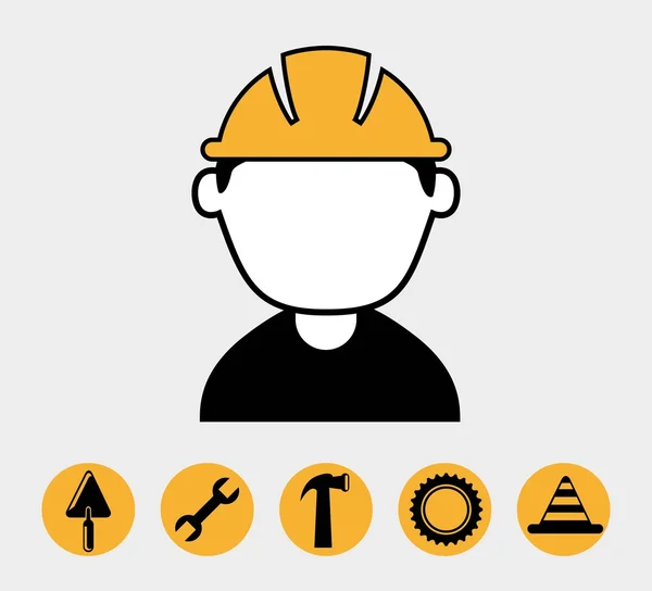 Travailleurs industriels — Image vectorielle