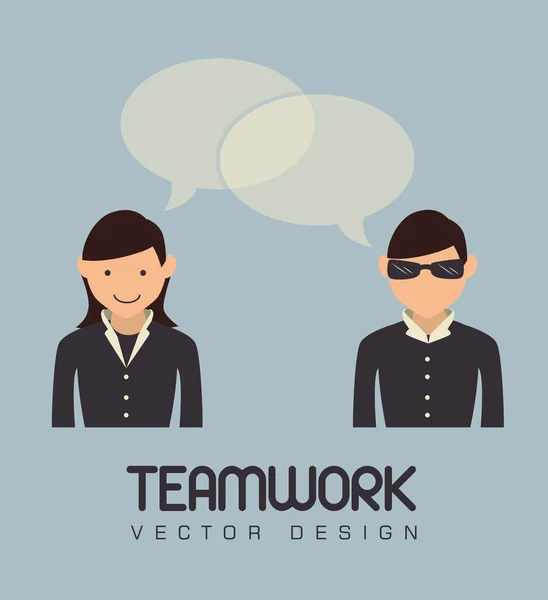 Teamwork — Stock Vector