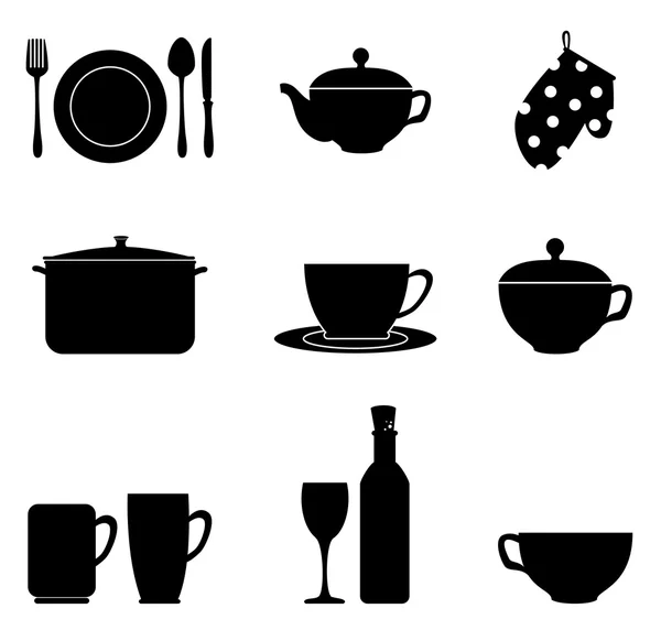 Diseño de cocina — Vector de stock