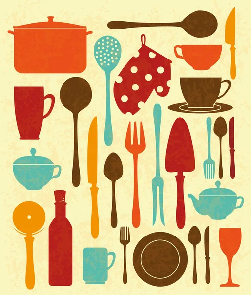 Conception de cuisine — Image vectorielle