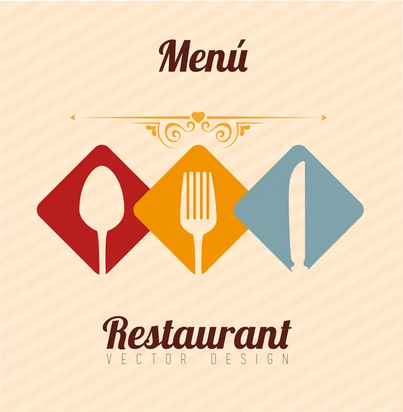 Menú restaurante — Vector de stock