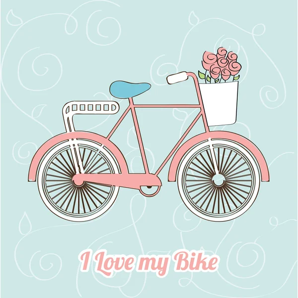 Diseño de bicicleta — Vector de stock