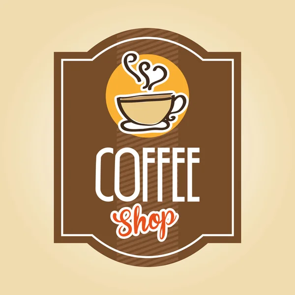 Diseño de café — Vector de stock