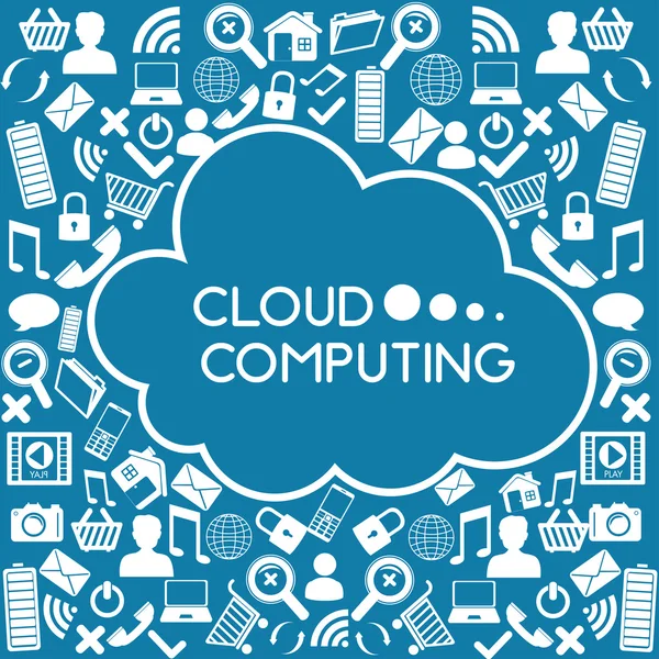 Cloud computing — Stockvector