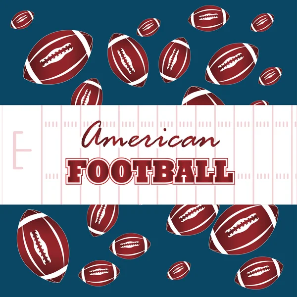 American football — Stock Vector