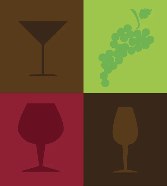 Diseño del vino — Vector de stock