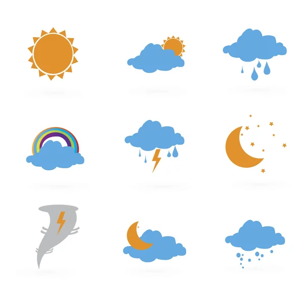 Iconos meteorológicos — Vector de stock