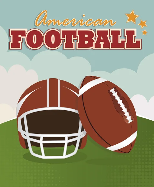 American football — Stock Vector