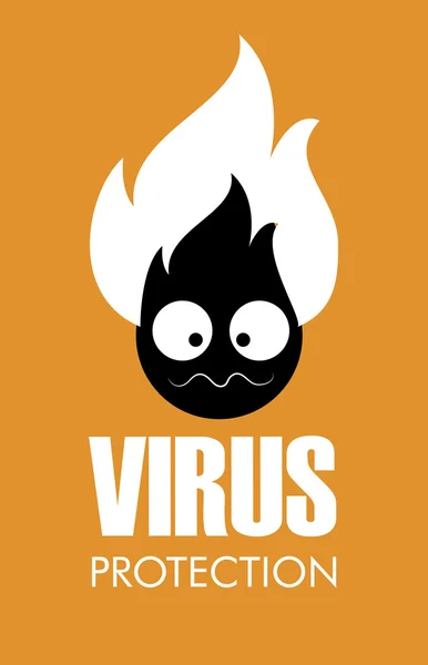 Progettazione del virus — Vettoriale Stock