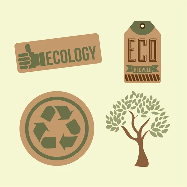 Diseño ecológico — Vector de stock