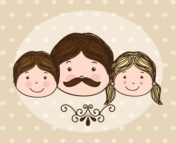 Familie ontwerp — Stockvector