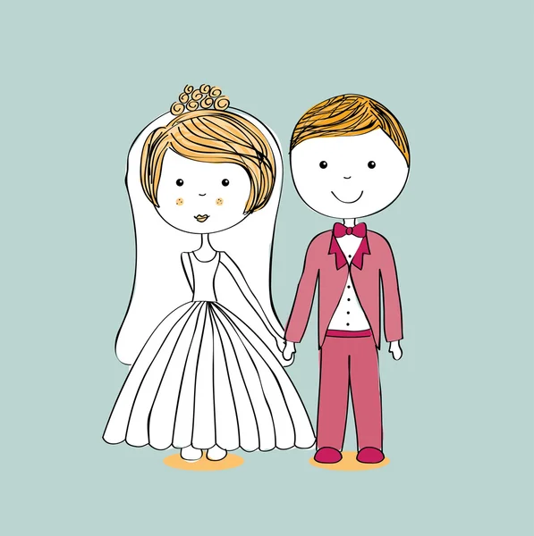 Progettazione matrimonio — Vettoriale Stock