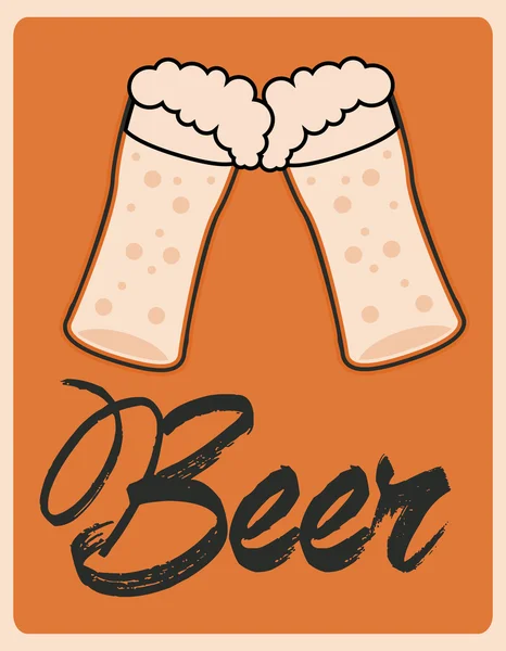 Diseño de cerveza — Vector de stock