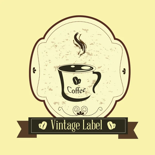 Kaffeedesign — Stockvektor