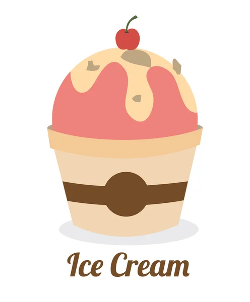 Diseño de helado — Archivo Imágenes Vectoriales