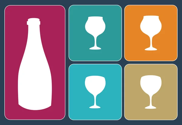 Diseño del vino — Vector de stock