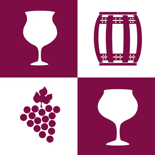 Víno design — Stockový vektor