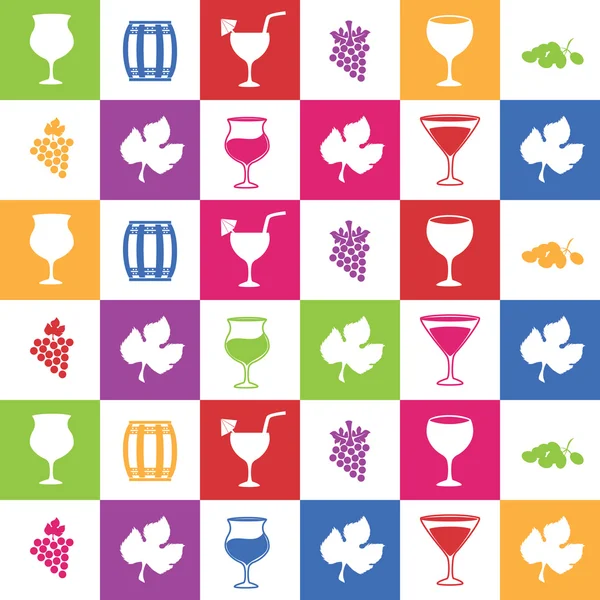 Diseño del vino — Vector de stock