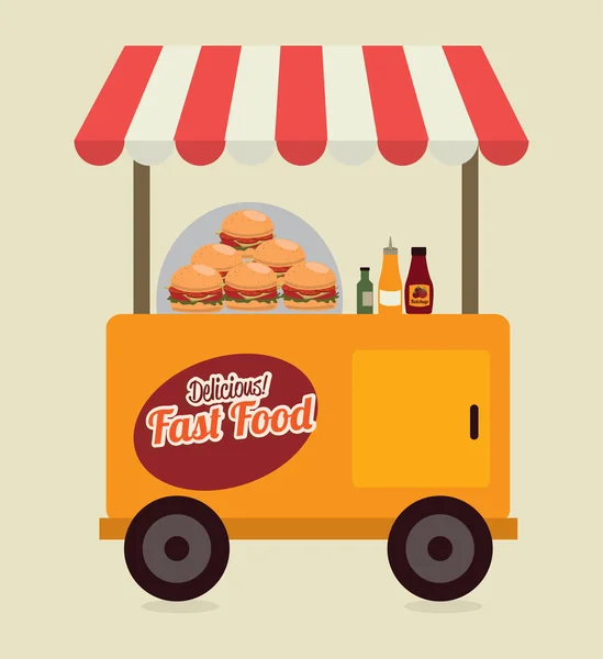 Fast-Food — Vetor de Stock