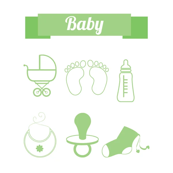Diseño de bebé — Vector de stock