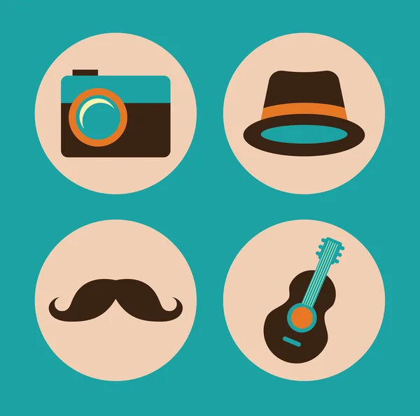 Hipster — Stock Vector