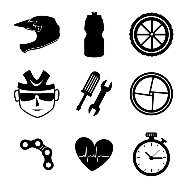 サイクリングデザイン — ストックベクタ
