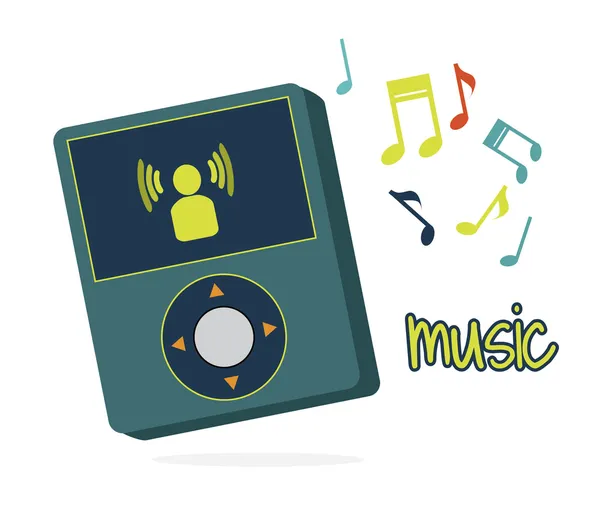 The music — Stock Vector