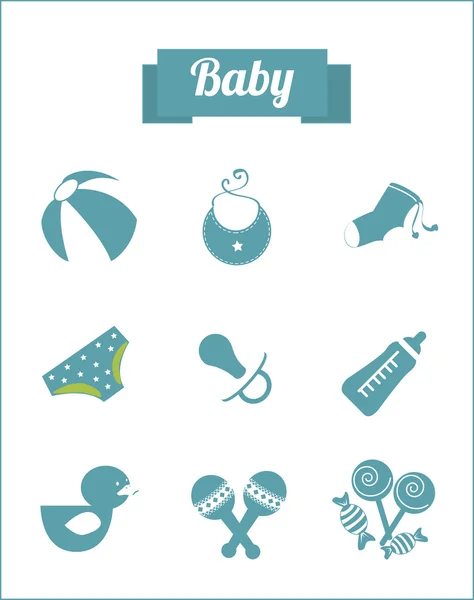 Babydesign — Stockvektor