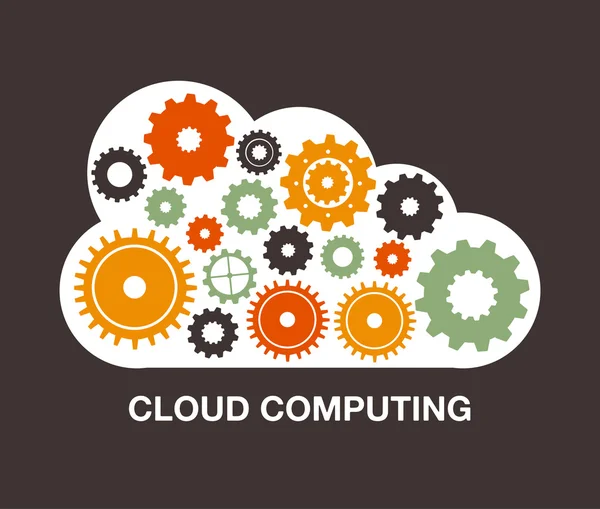 Cloud computing — Stock Vector