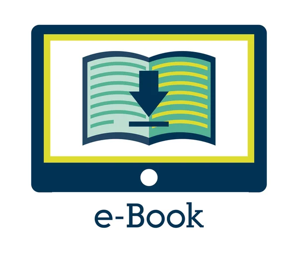 Ebook — Vetor de Stock