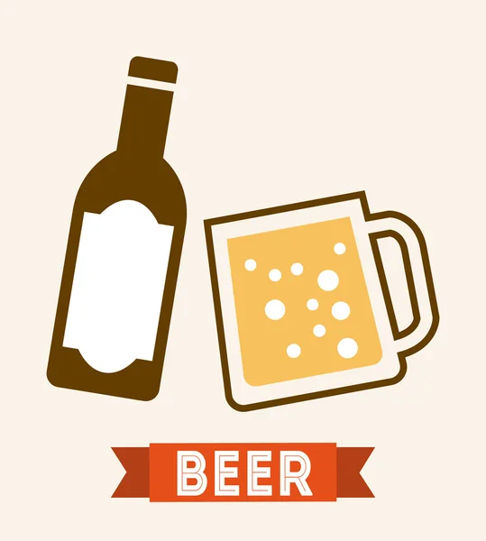 Дизайн пива — стоковый вектор