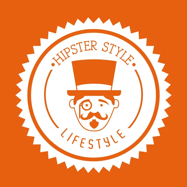 Hipster — Stockvektor