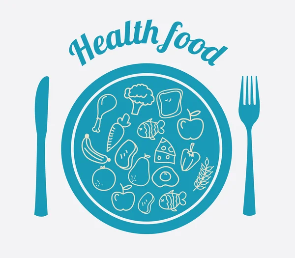 Hälsosam mat — Stock vektor