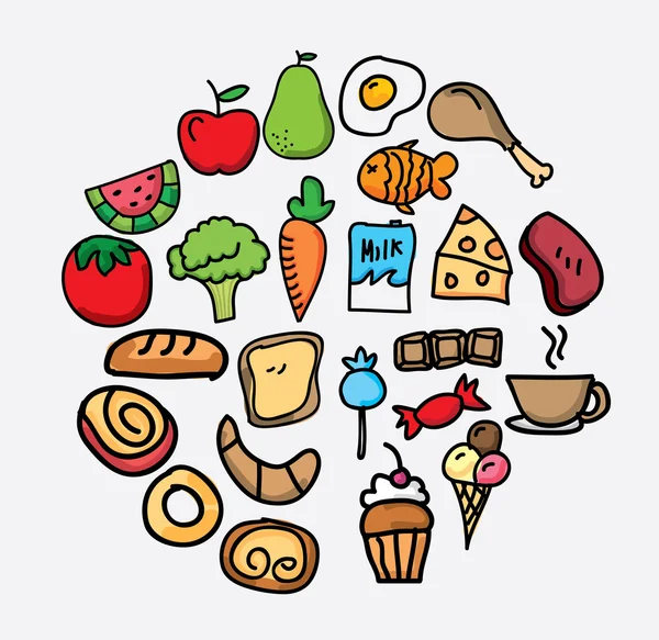 Aliments sains — Image vectorielle