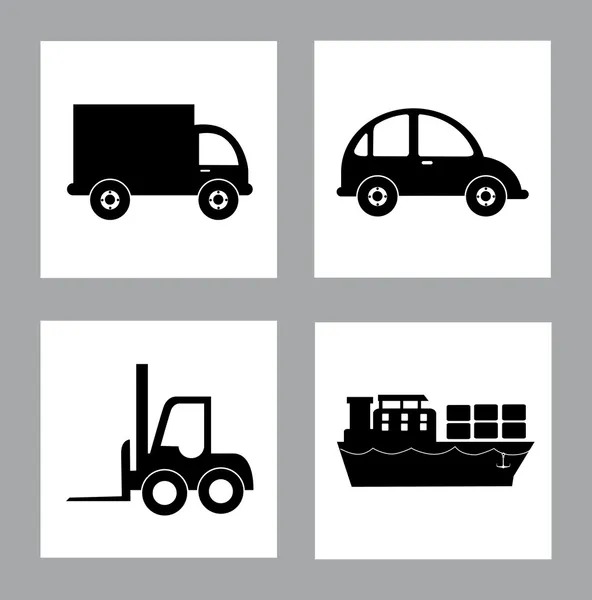 Wzór kwadratu transportu — Wektor stockowy
