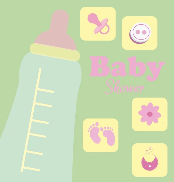 Babydusche — Stockvektor