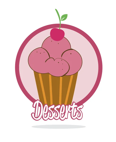 Desserts — Stockvector