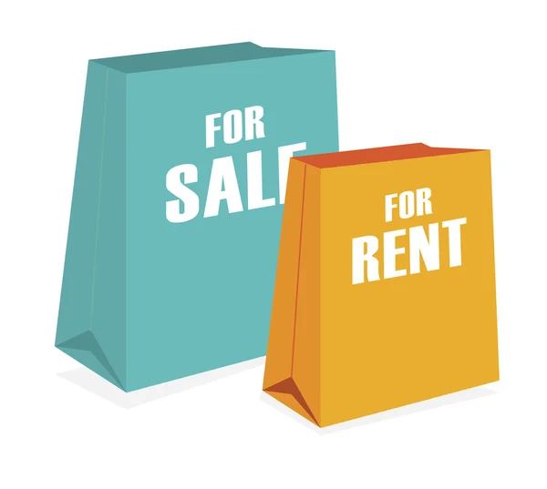 Sales & rent — Stock Vector