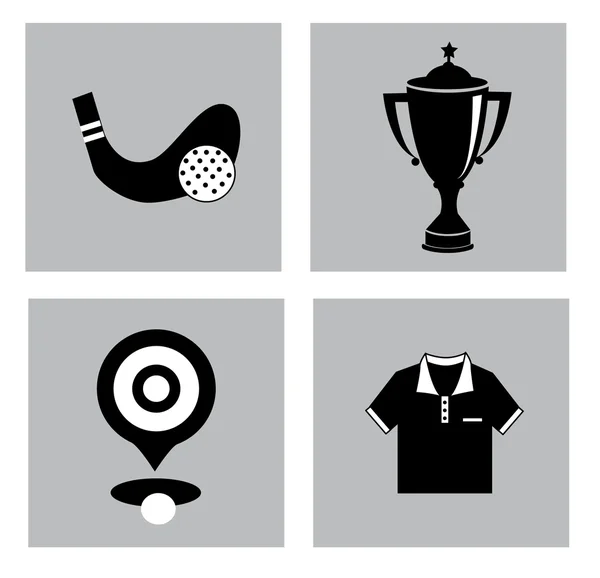 Design gráfico de golfe —  Vetores de Stock