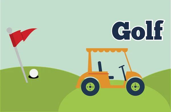 Taşıyıcı golf tasarım — Stok Vektör