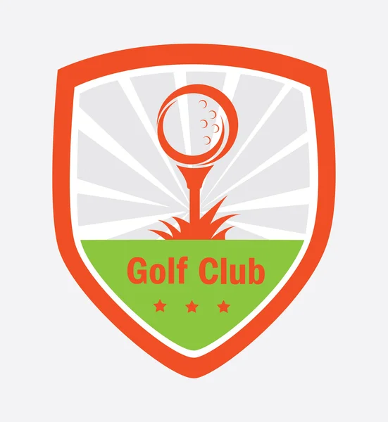 Desain logo golf - Stok Vektor