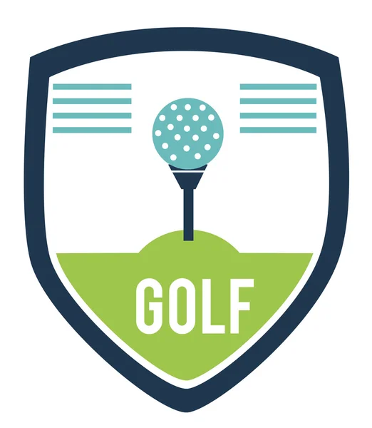Golf Logotypdesign — Stock vektor