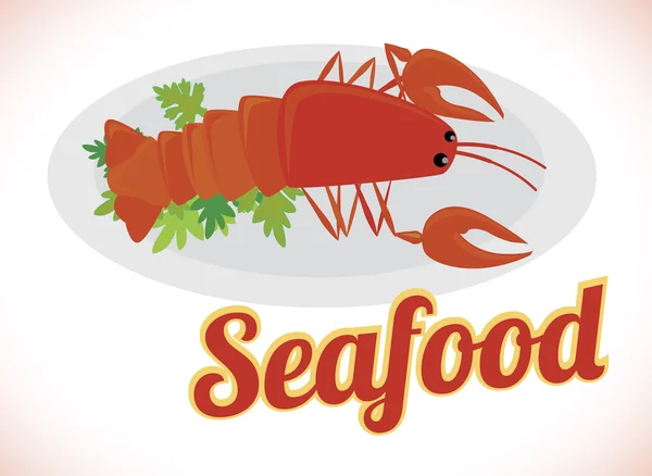 Sea food — Stock Vector